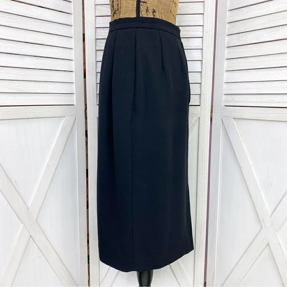 Kasper Pencil Suit Skirt‎ Black 6
